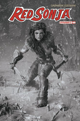 DYNAMITE Comic Books > Incentives RED SONJA 2023 #9 CVR O 1:10 FOC INCV BARENDS B&W 72513033135909151 JAN248242