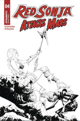 Dynamite Comic Books > Incentives RED SONJA ATTACKS MARS #4 CVR E 1:10 INCV LEE LINE ART 72513035355904051 APR250129