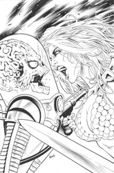 Dynamite Comic Books > Incentives RED SONJA ATTACKS MARS #4 CVR F 1:10 INCV LAND LINE ART V 72513035355904061 APR250130