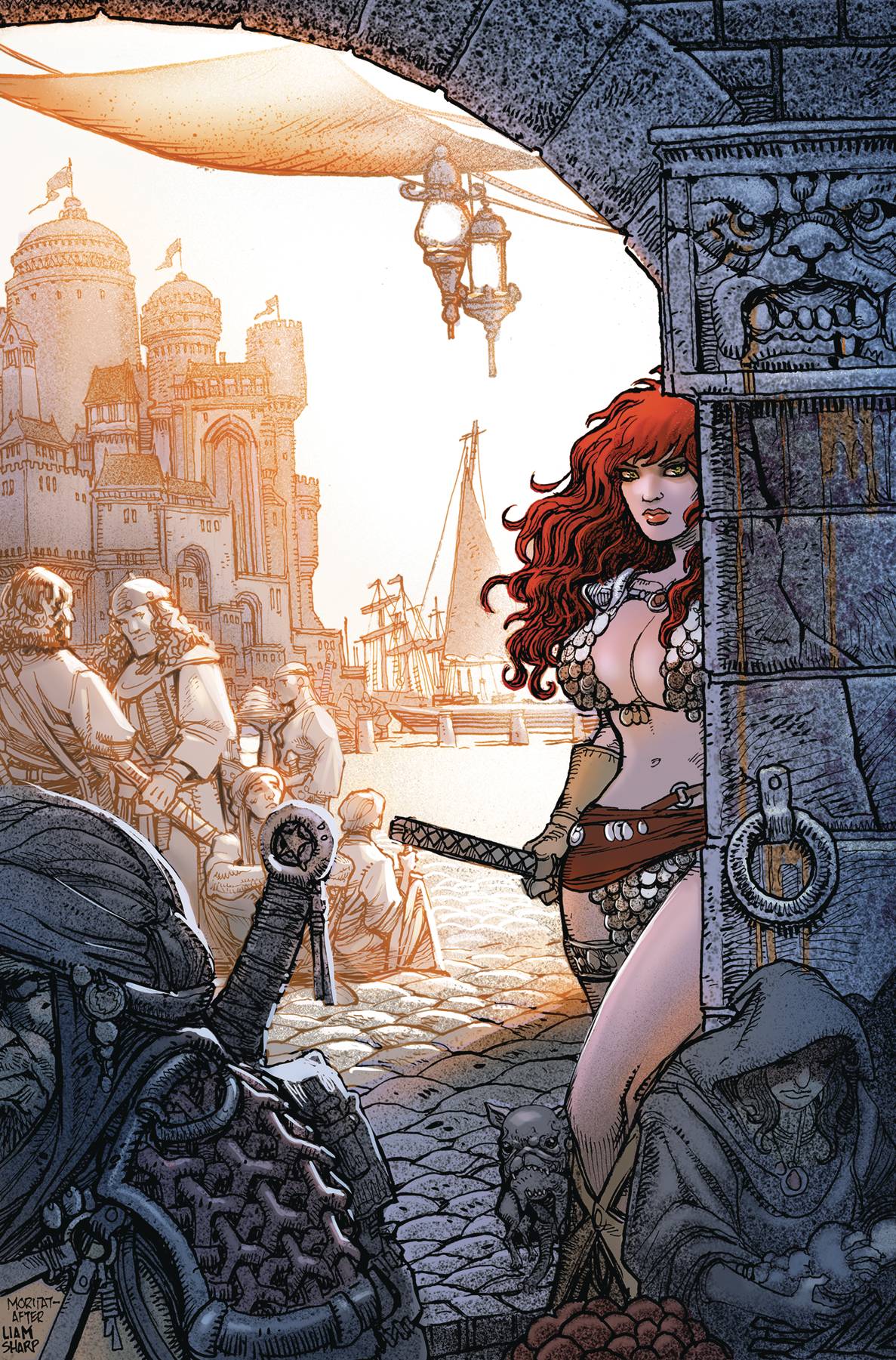 DYNAMITE Comic Books > Incentives RED SONJA DEATH AND THE DEVIL #3 CVR J 1:25 INCV MORITAT 72513034851703101 SEP240279