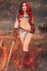 DYNAMITE Comic Books > Incentives RED SONJA EMPIRE DAMNED #3 CVR H 1:10 INCV COSPLAY VIRGIN 72513034381903081 APR240229