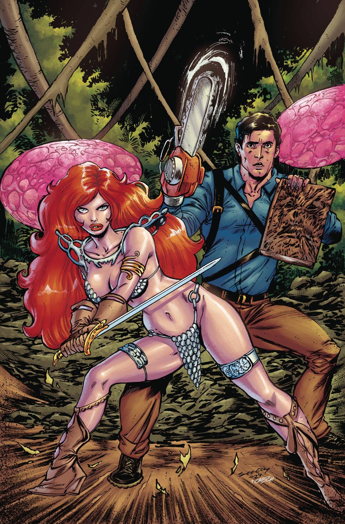 Dynamite Comic Books > Incentives RED SONJA VS AOD #1 CVR Q 1:30 INCV SEELEY VIRGIN 72513035478501171 FEB250130