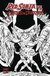 Dynamite Comic Books > Incentives RED SONJA VS AOD #3 CVR G 1:10 INCV SEELEY LINE ART 72513035478503071 APR250142