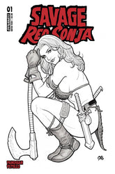 Dynamite Comic Books > Incentives SAVAGE RED SONJA #1 CVR H 1:15 INCV CHO LINE ART 72513033601901081 SEP230205