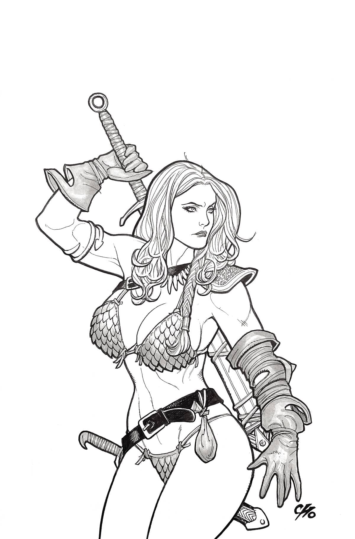 SAVAGE RED SONJA #2 CVR I 1:20 INCV CHO LINE ART VIRGIN PICTURE