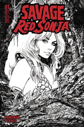 DYNAMITE Comic Books > Incentives SAVAGE RED SONJA #5 CVR E 1:10 INCV PANOSIAN LINE ART 72513033601905051 JAN240235