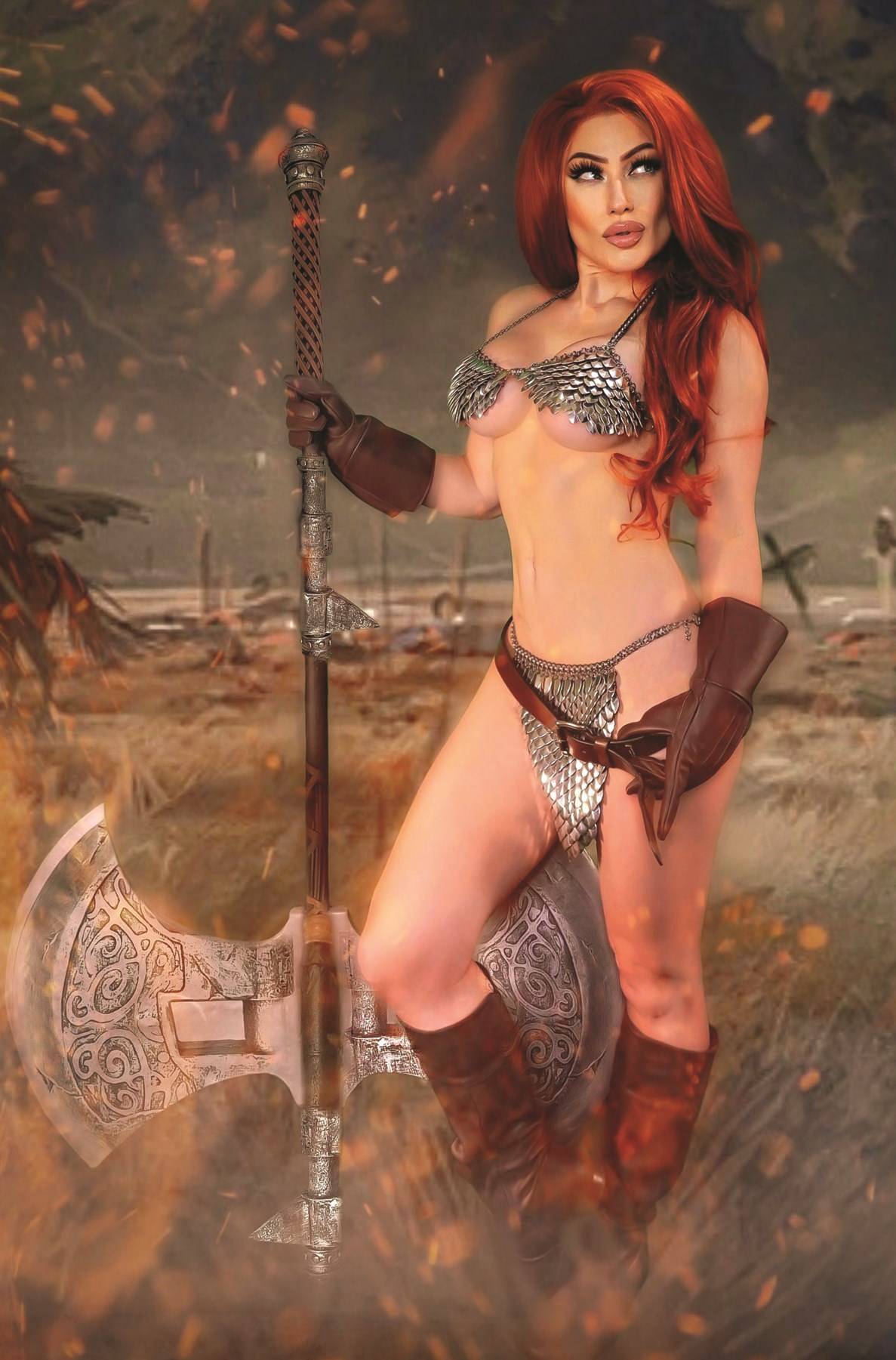 SAVAGE RED SONJA #5 CVR F 1:10 INCV COSPLAY VIRGIN