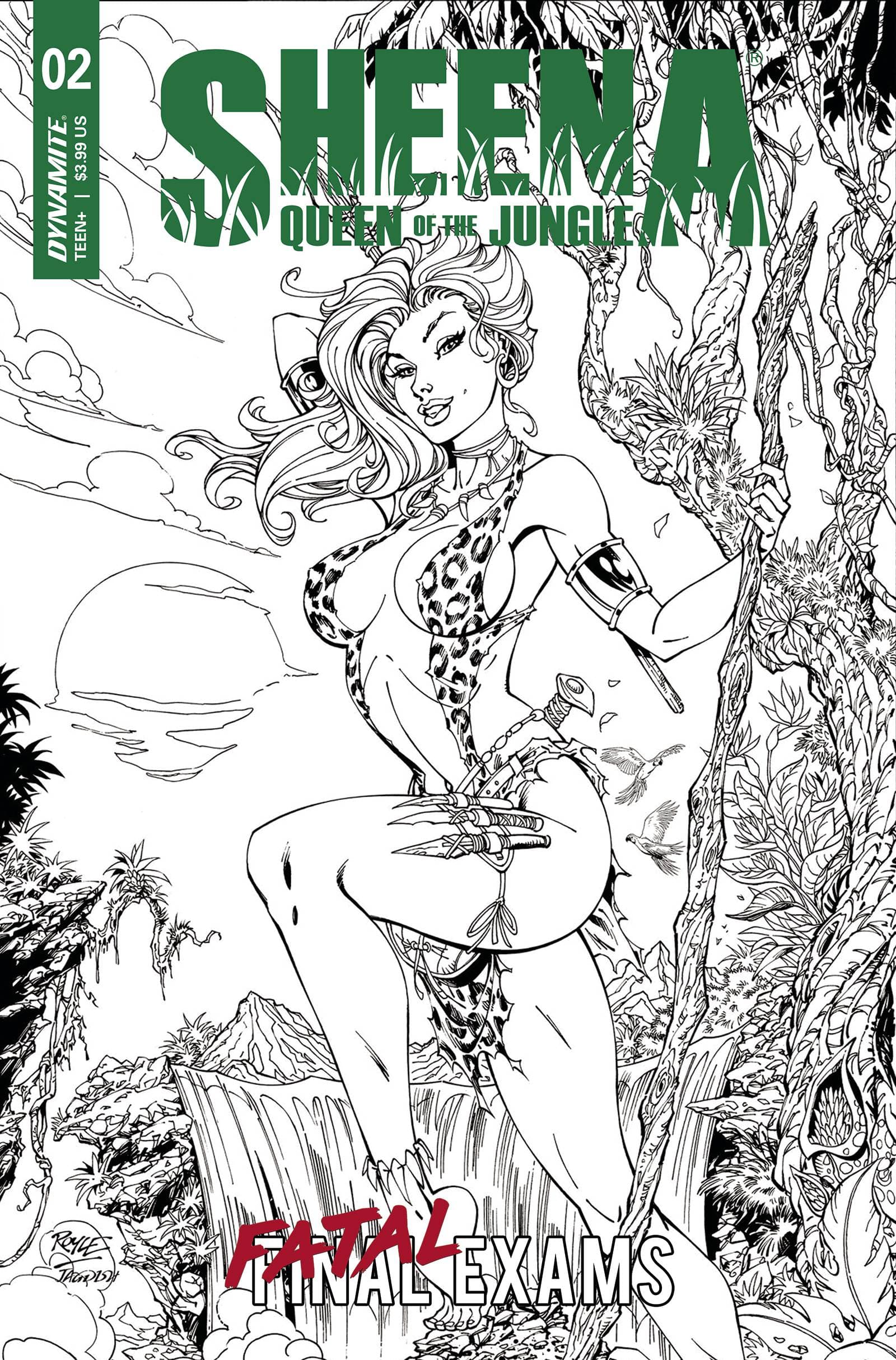 SHEENA QUEEN OF JUNGLE #2 CVR F 1:10 INCV VAR ROYLE LINE ART