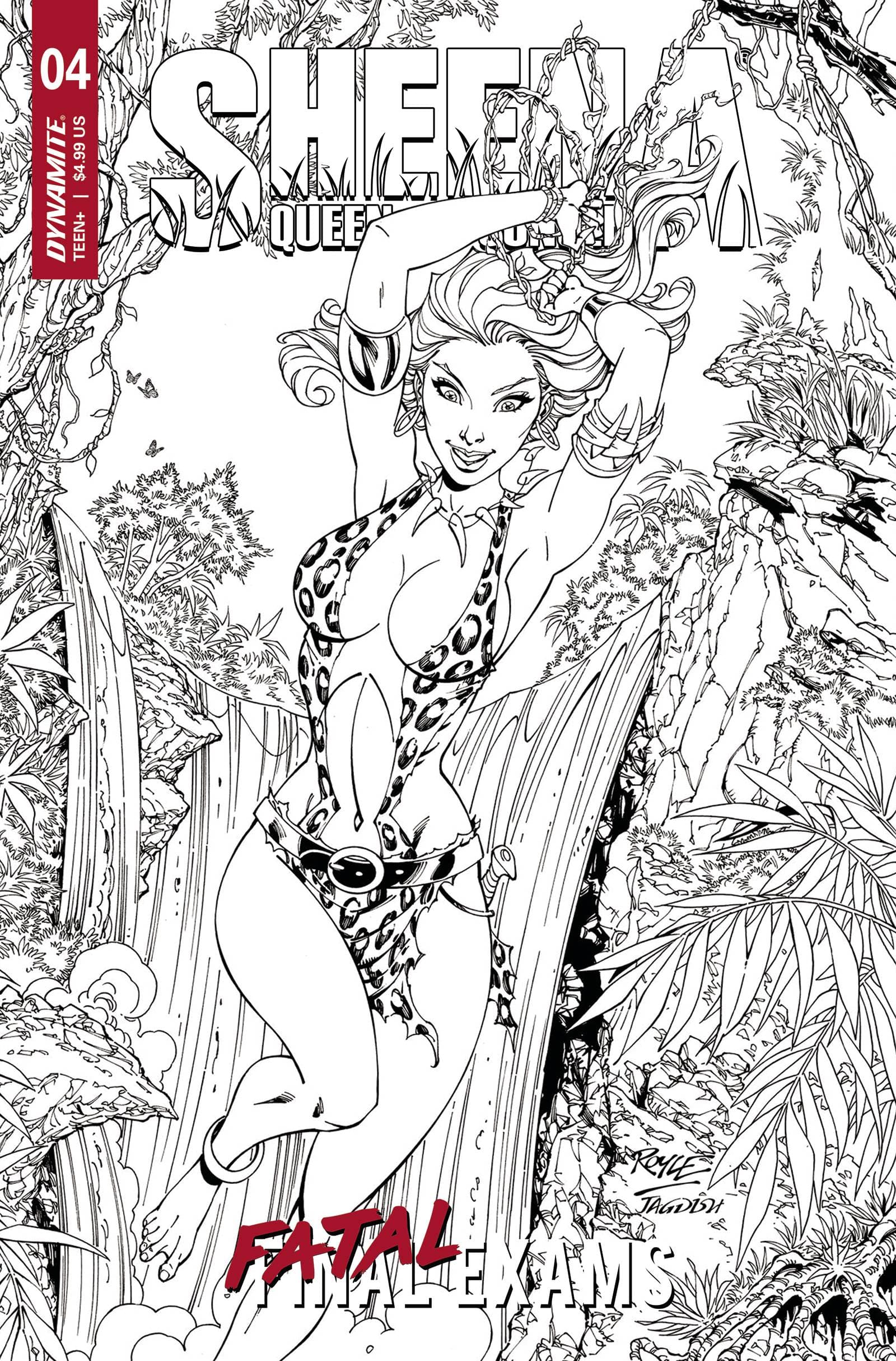 SHEENA QUEEN OF JUNGLE #4 CVR F 1:10 INCV ROYLE LINE ART