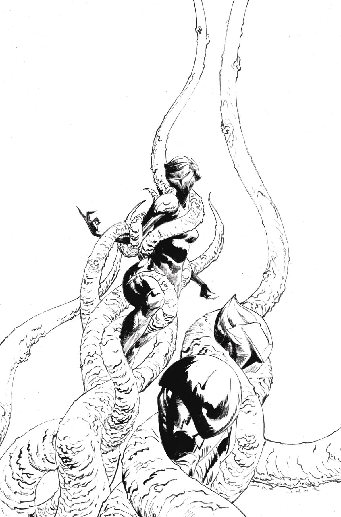 Dynamite Comic Books > Incentives SILVERHAWKS #4 CVR N 1:10 INCV LEE LINE ART VIRGIN 72513035158604141 FEB250308