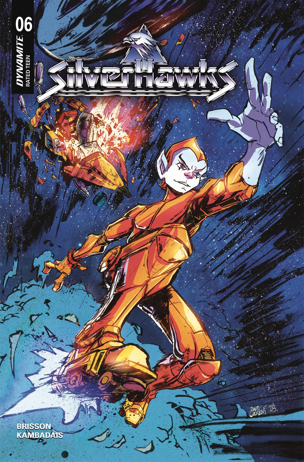 Dynamite Comic Books > Incentives SILVERHAWKS #6 CVR G  1:10 INCV BATTLE DAMAGE 72513035158606071 APR250153
