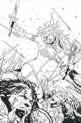 Dynamite Comic Books > Incentives SONJA REBORN #3 INCV 1:7 CVR L GREG LAND LINE ART VIRGIN FOC BONUS VAR 72513035800403121 0925DE8005