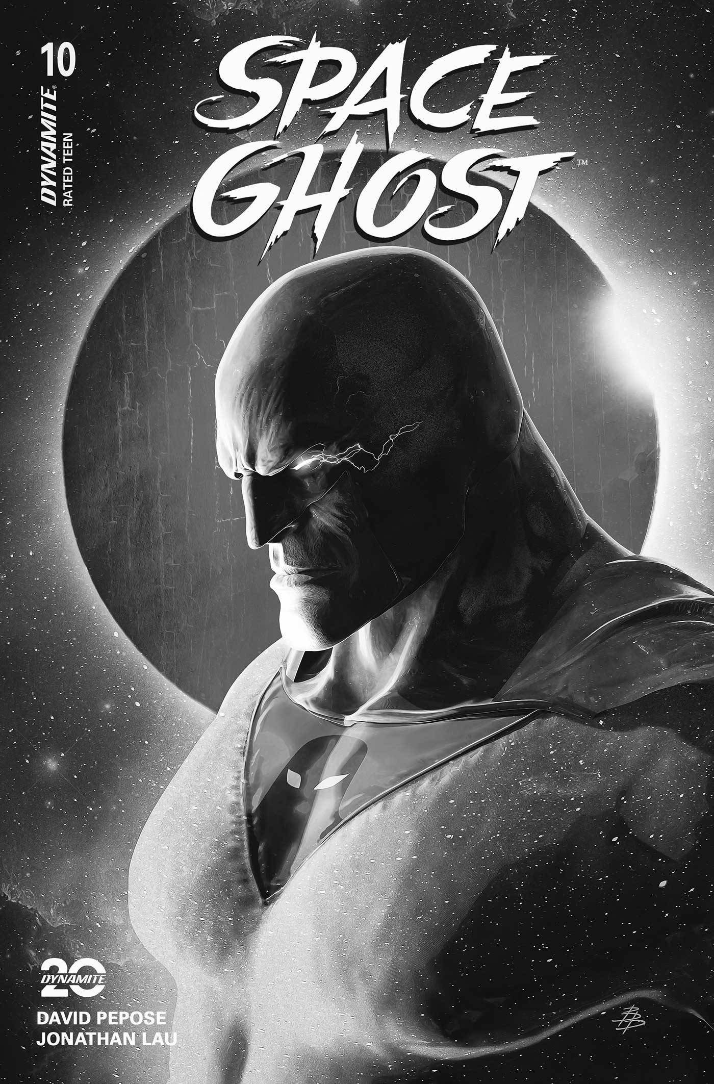 SPACE GHOST #10 CVR N 1:5 COPY FOC INCV BARENDS B&W