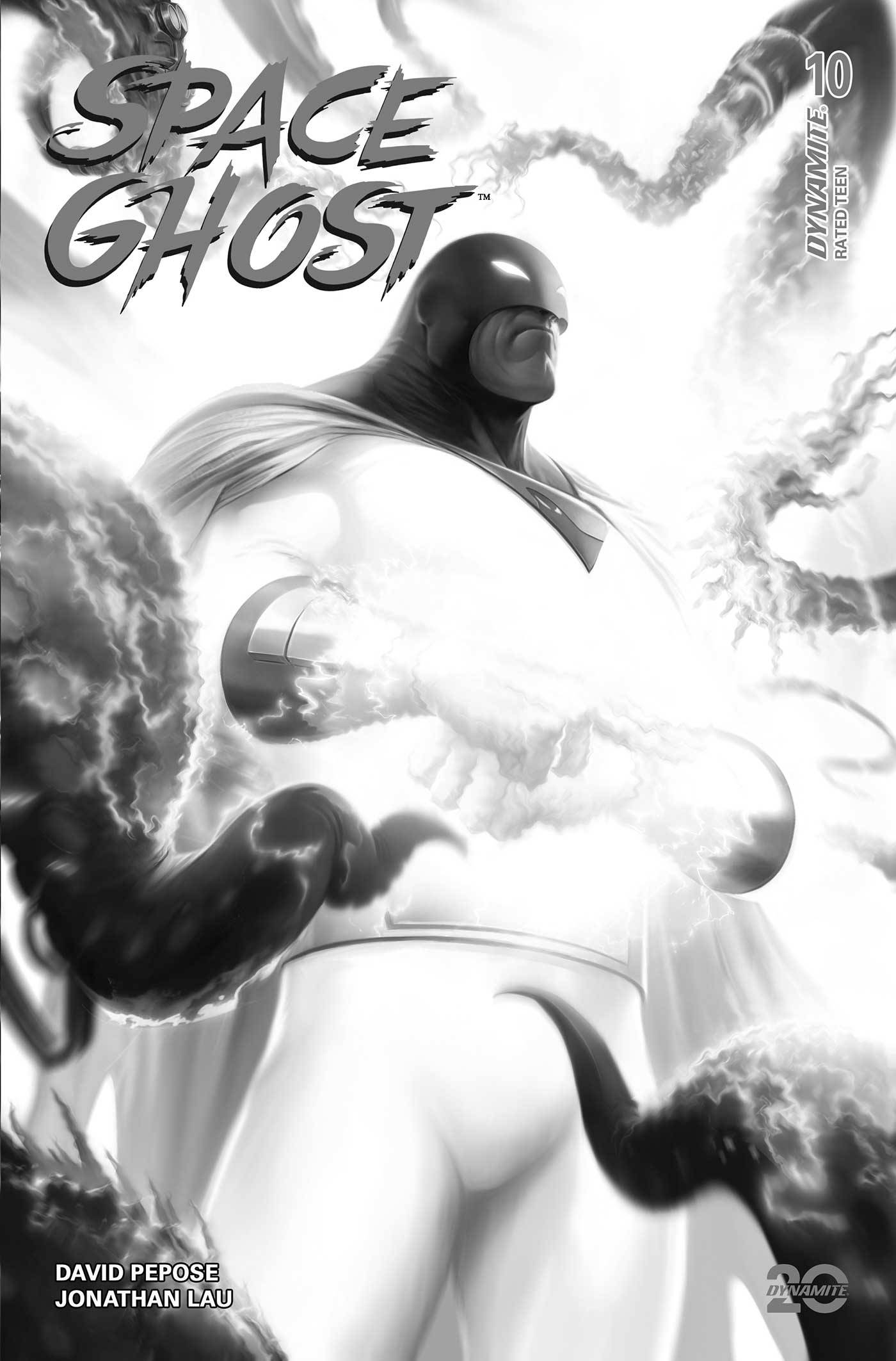 SPACE GHOST #10 CVR O 1:7 FOC INCV MATTINA B&W