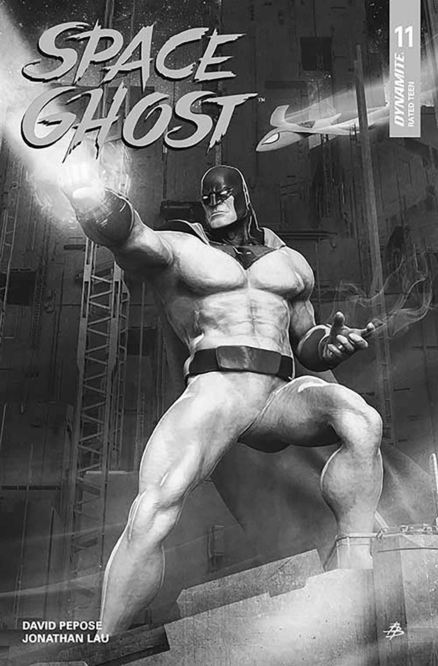 SPACE GHOST #11 CVR M 1:5 FOC INCV BARENDS B&W