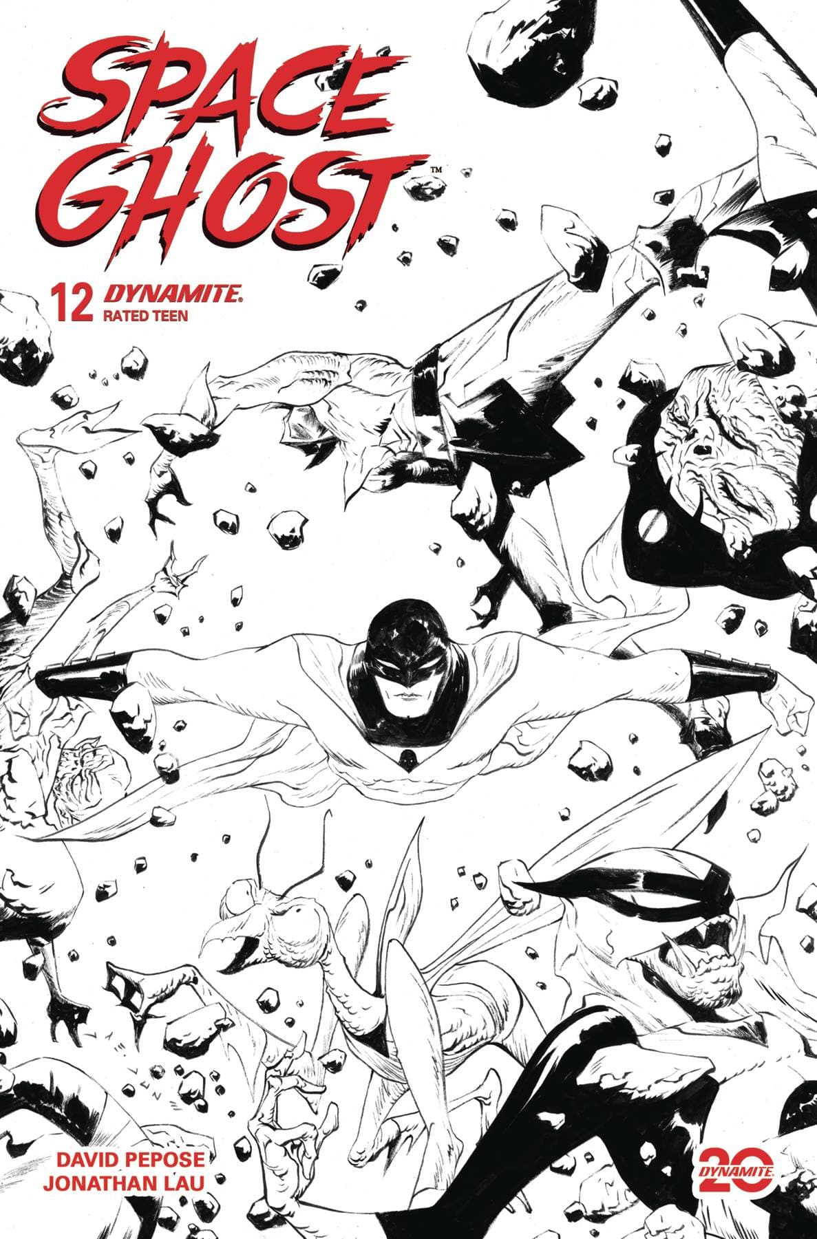 Dynamite Comic Books > Incentives SPACE GHOST #12 CVR H 1:10 INCV LEE LINE ART 72513034479312081 FEB250324