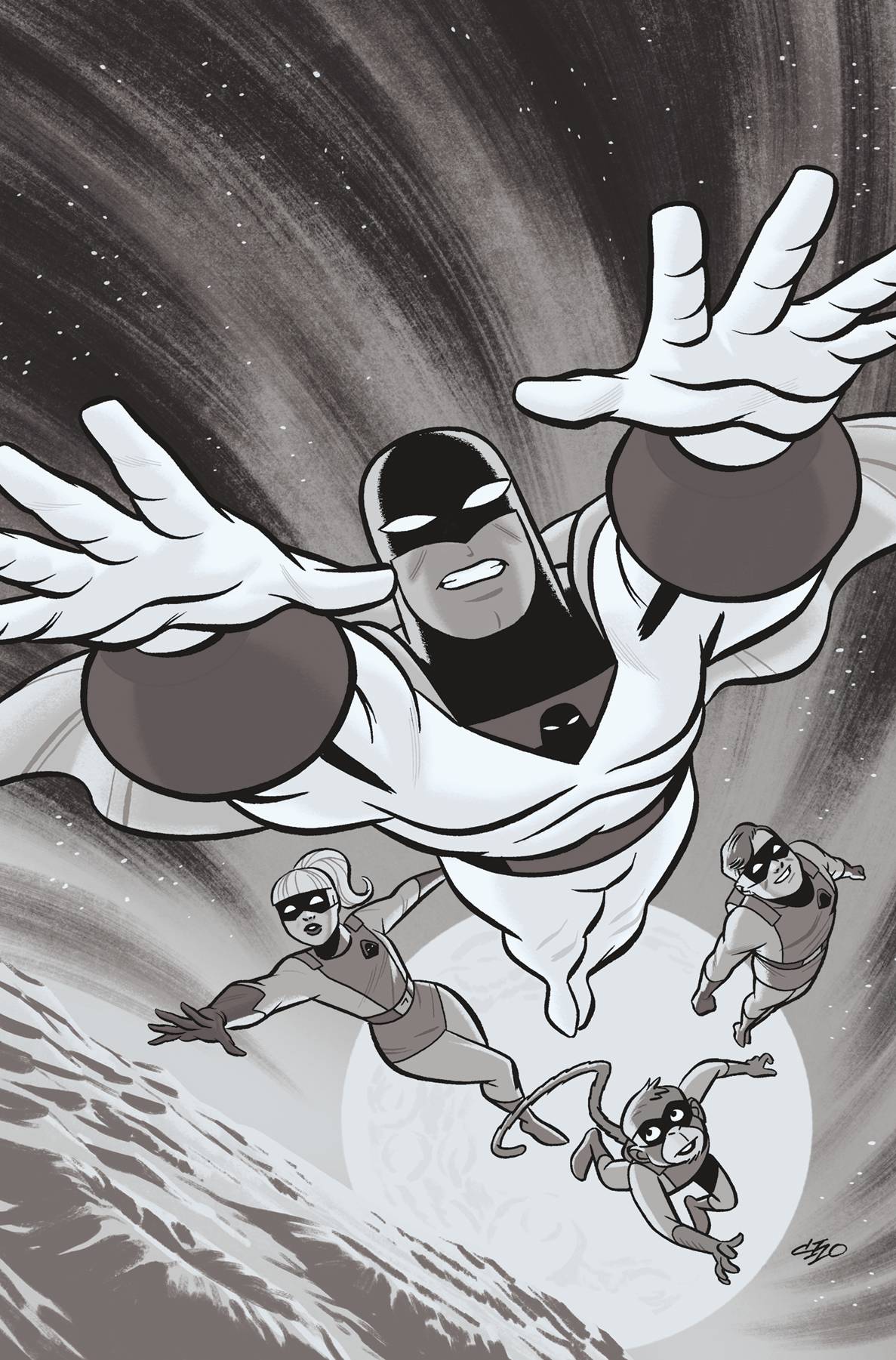 SPACE GHOST #2 CVR Q 1:30 INCV CHO B&W VIRGIN