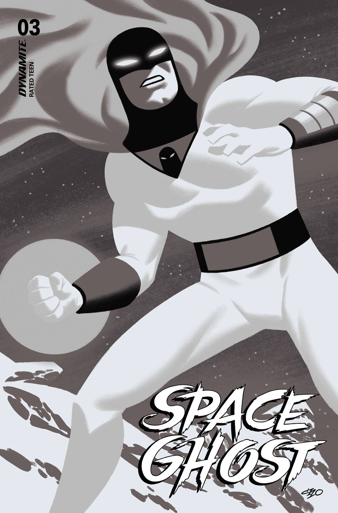 SPACE GHOST #3 CVR O 1:10 INCV CHO B&W