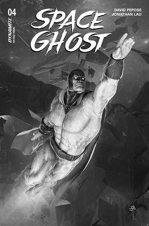 SPACE GHOST #4 CVR O 1:5 FOC INCV BARENDS B&W