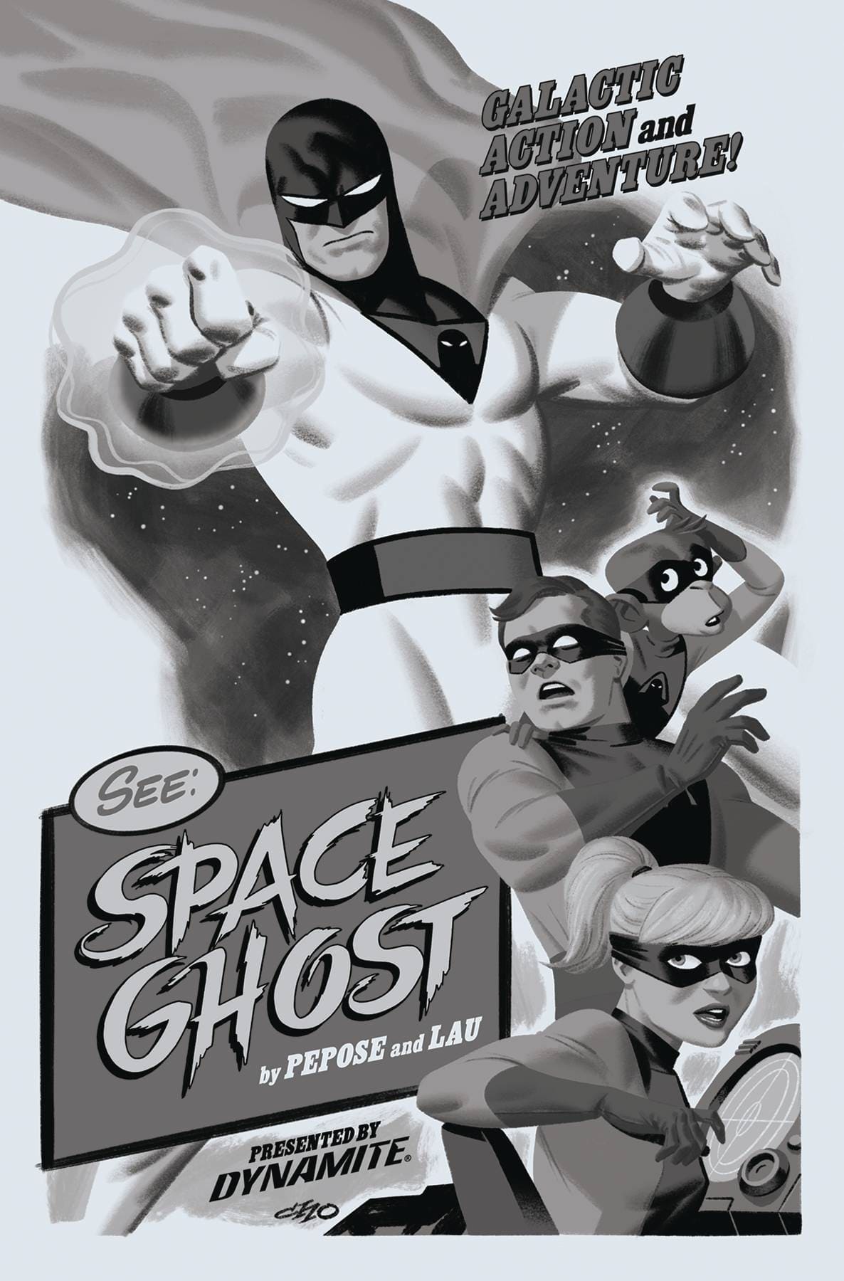 SPACE GHOST #5 CVR I 1:20 INCV CHO B&W