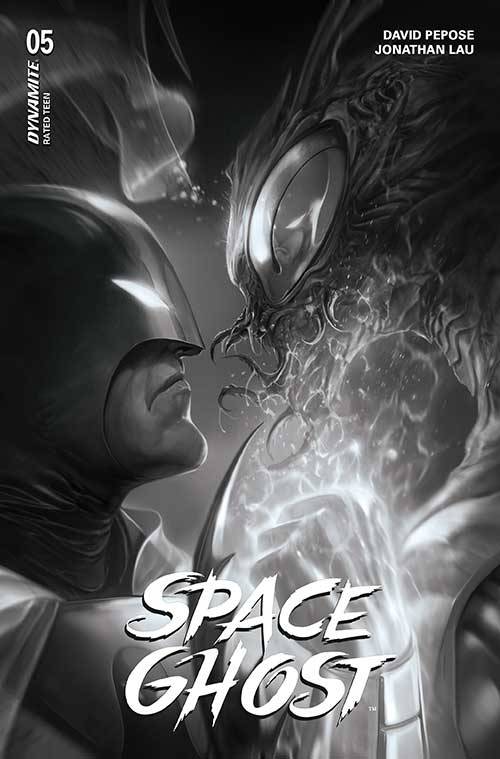 DYNAMITE Comic Books > Incentives SPACE GHOST #5 CVR P 1:7 FOC INCV MATTINA B&W