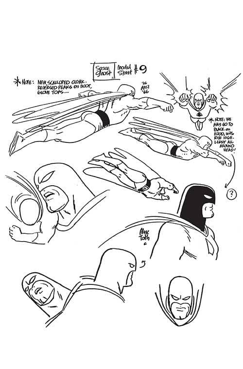 DYNAMITE Comic Books > Incentives SPACE GHOST #6 CVR Q 1:7 FOC INCV TOTH MODEL SHEET VIRGIN 72513034479306171