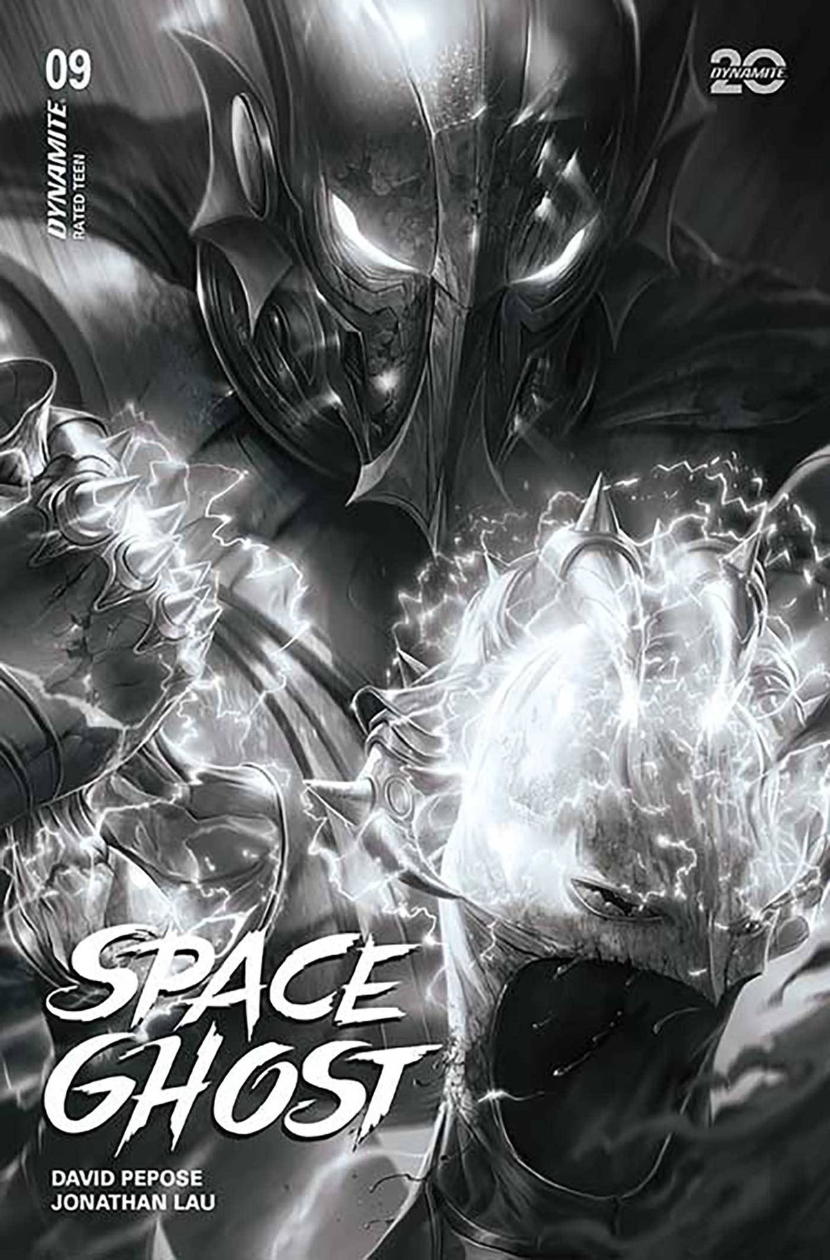 DYNAMITE Comic Books > Incentives SPACE GHOST #9 CVR O 1:7 FOC INCV MATTINA B&W 72513034479309151