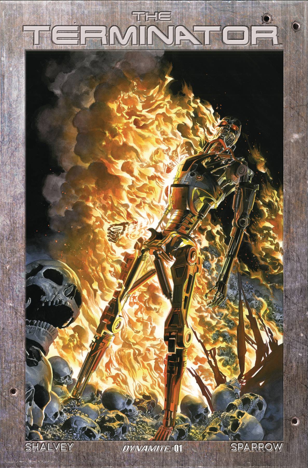 TERMINATOR #1 CVR P 1:20 INCV ROSS BURNING EARTH ICON FOIL