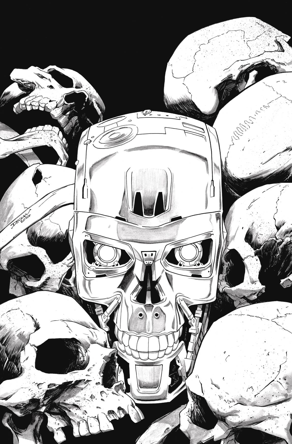 TERMINATOR #1 CVR T 1:50 INCV SHALVEY LINE ART VIRGIN