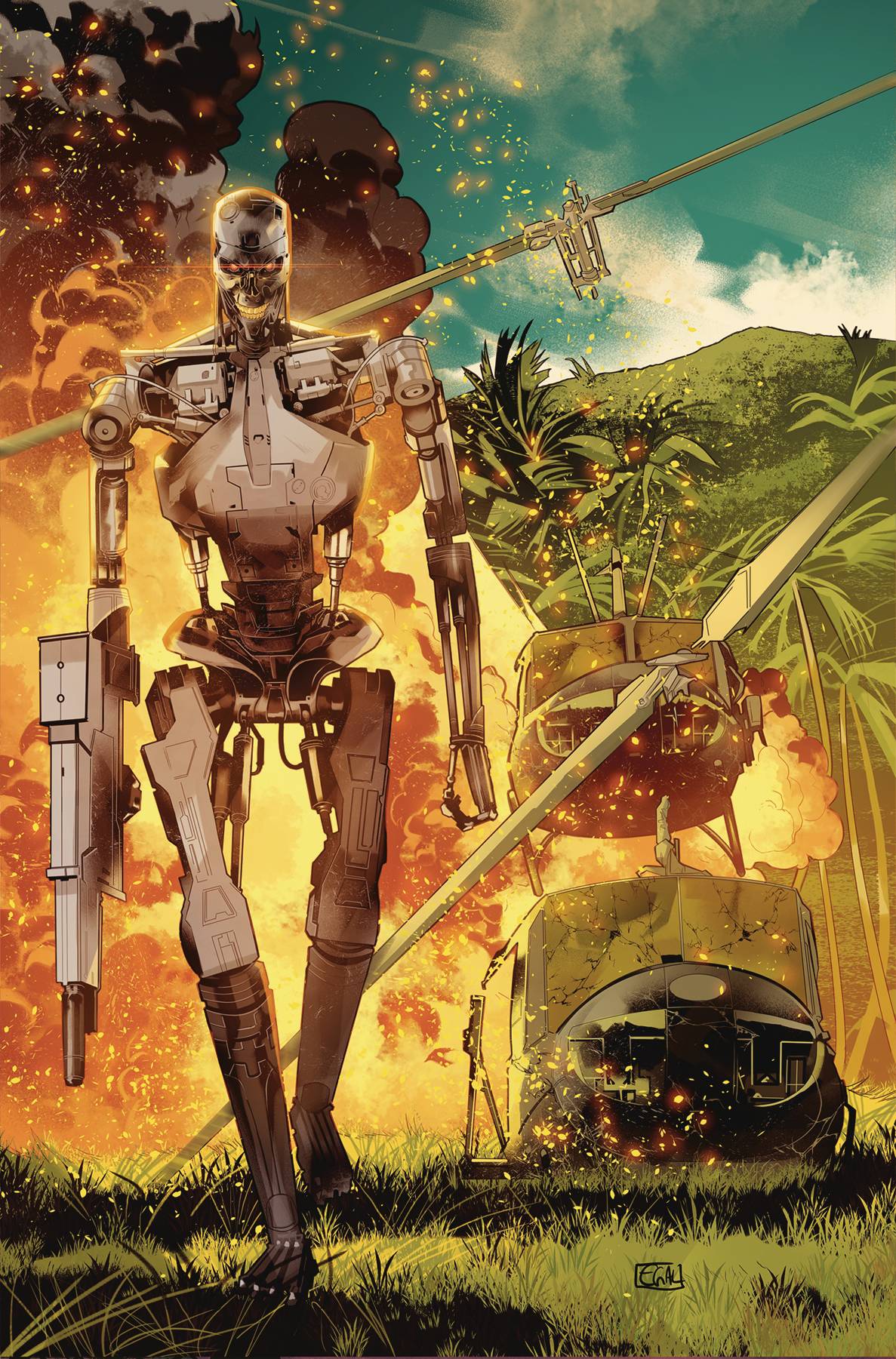 Dynamite Comic Books > Incentives TERMINATOR #3 CVR O 1:30 INCV GALMON VIRGIN 72513034939203151 OCT240326