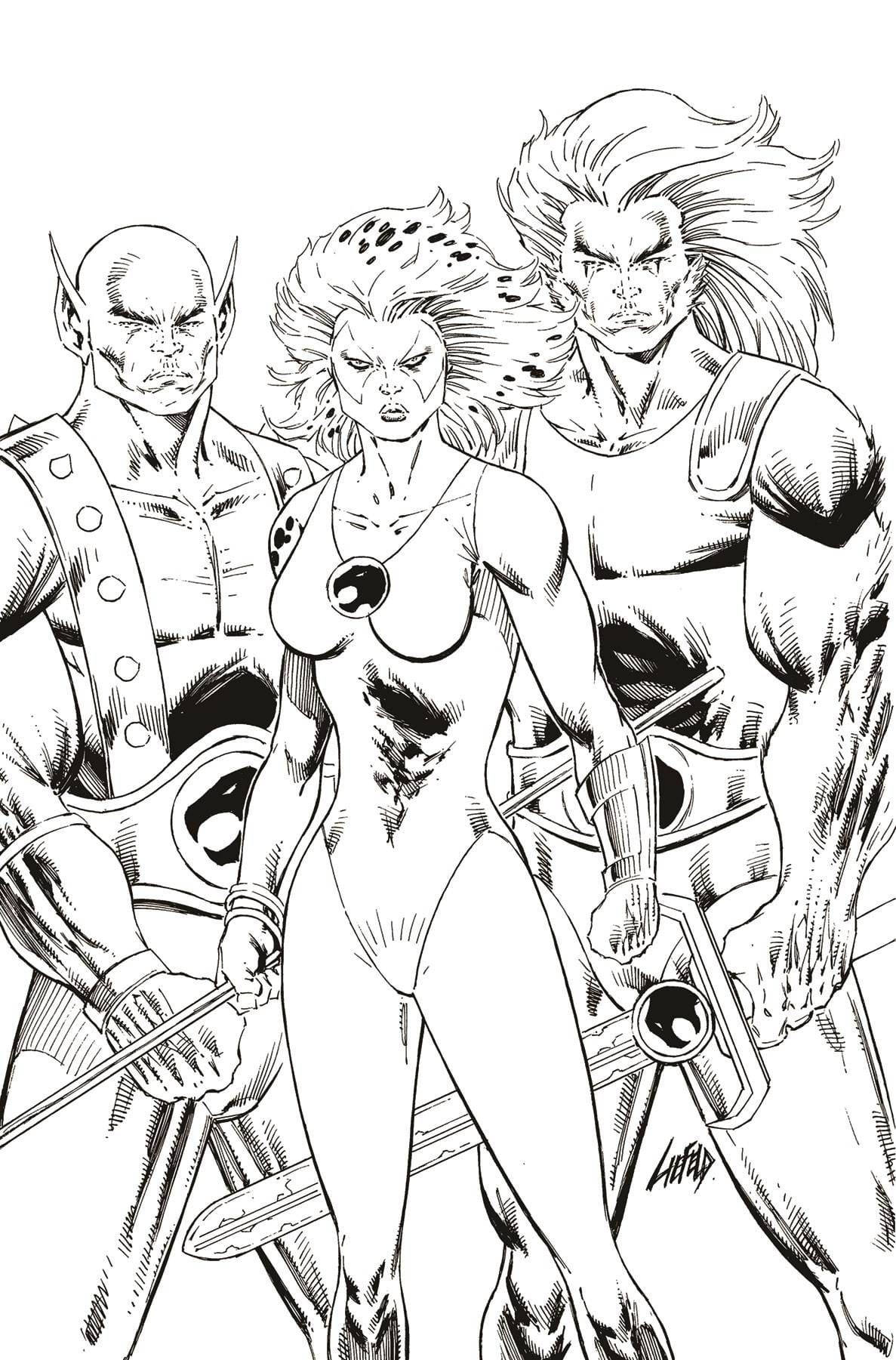 DYNAMITE Comic Books > Incentives THUNDERCATS #3 CVR ZA 1:11 INCV LIEFELD B&W VIRGIN 72513034116703271 JAN249143