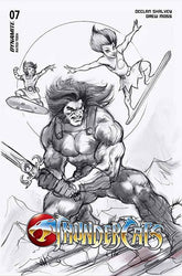 DYNAMITE Comic Books > Incentives THUNDERCATS #7 CVR W 1:10 FOC INCV PARRILLO LINE ART VIRGIN VAR 72513034116707231