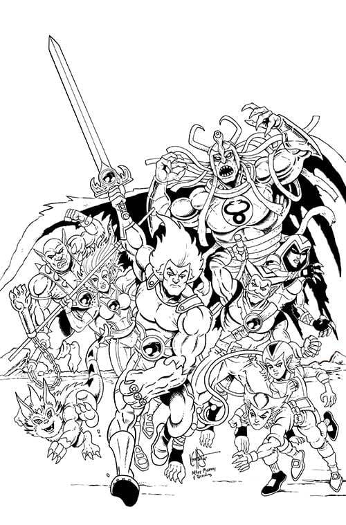 THUNDERCATS #7 CVR ZA 1:15 FOC INCV HAESER B&W VIRGIN