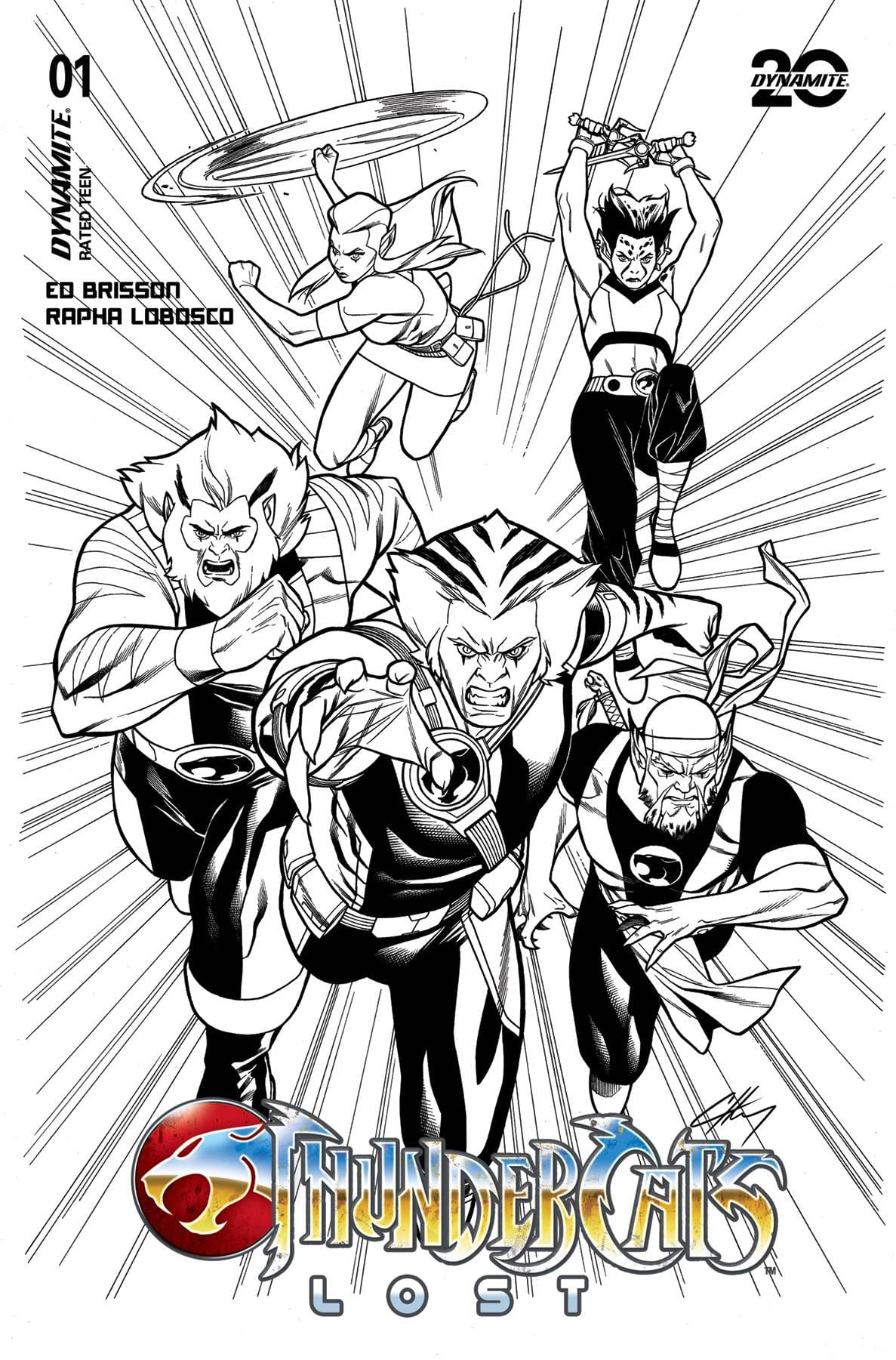 Dynamite Comic Books > Incentives THUNDERCATS LOST #1 CVR L 1:10 INCV HENRY LINE ART 72513035357301121 JAN250100