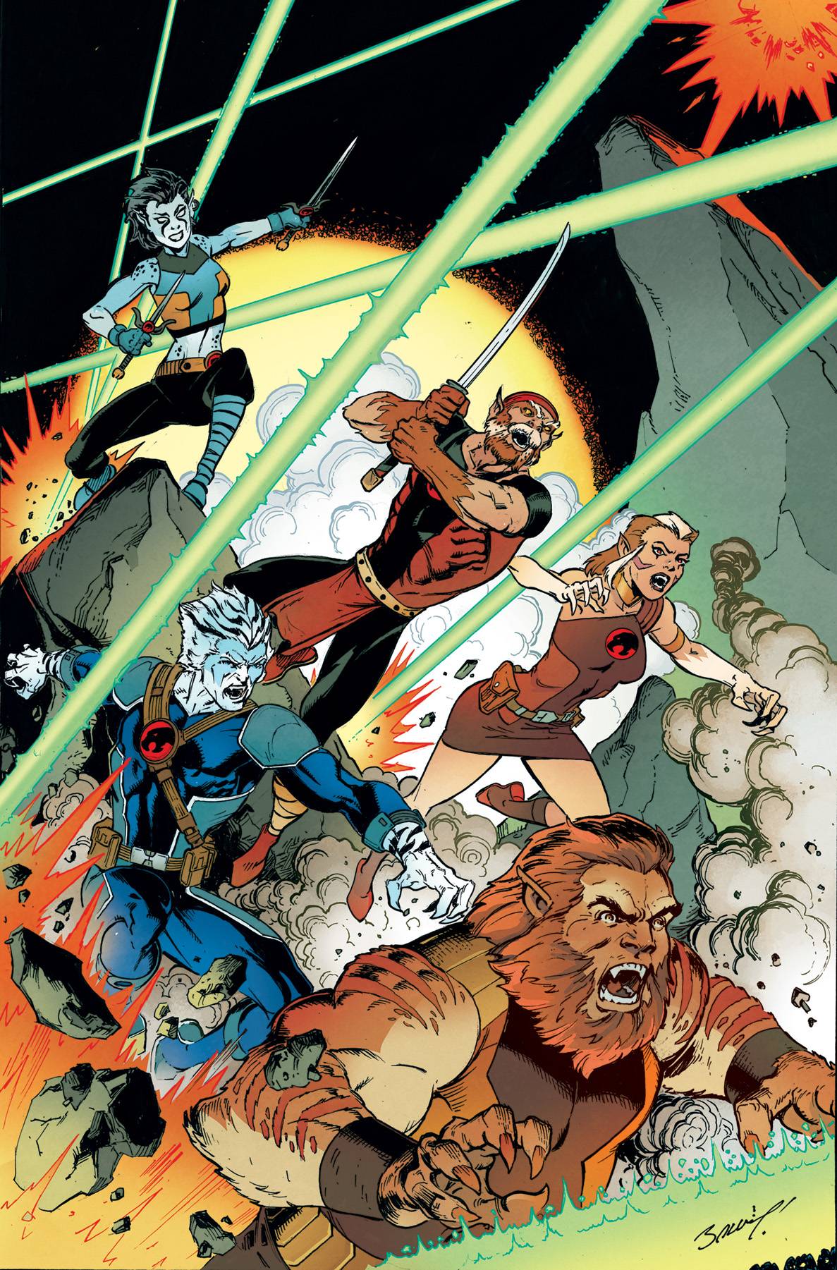 Dynamite Comic Books > Incentives THUNDERCATS LOST #1 CVR M 1:15 INCV BAGLEY FOIL VIRGIN 72513035357301131 JAN250101