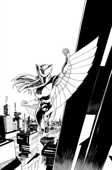 THUNDERCATS X SILVERHAWKS THUNDERHAWKS #2 CVR L INC 1:7 DECLAN SHALVEY LINE ART VIRGIN VAR