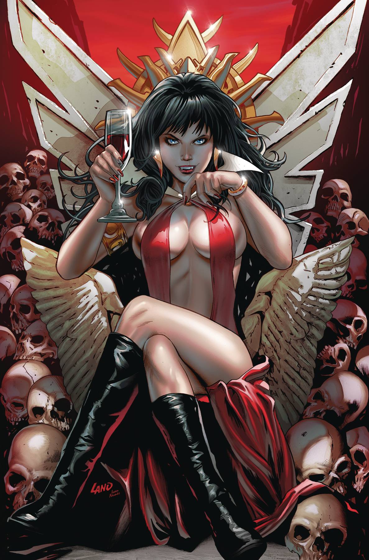 Dynamite Comic Books > Incentives VAMPIRELLA (2025) #2 CVR V 1:25 INCV LAND VIRGIN 72513035358002221 FEB250200
