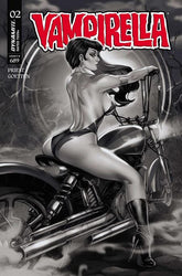 Dynamite Comic Books > Incentives VAMPIRELLA (2026) #2 CVR M INC 1:7 ELIAS CHATZOUDIS B&W VAR 72513036440102131 0326DE8471
