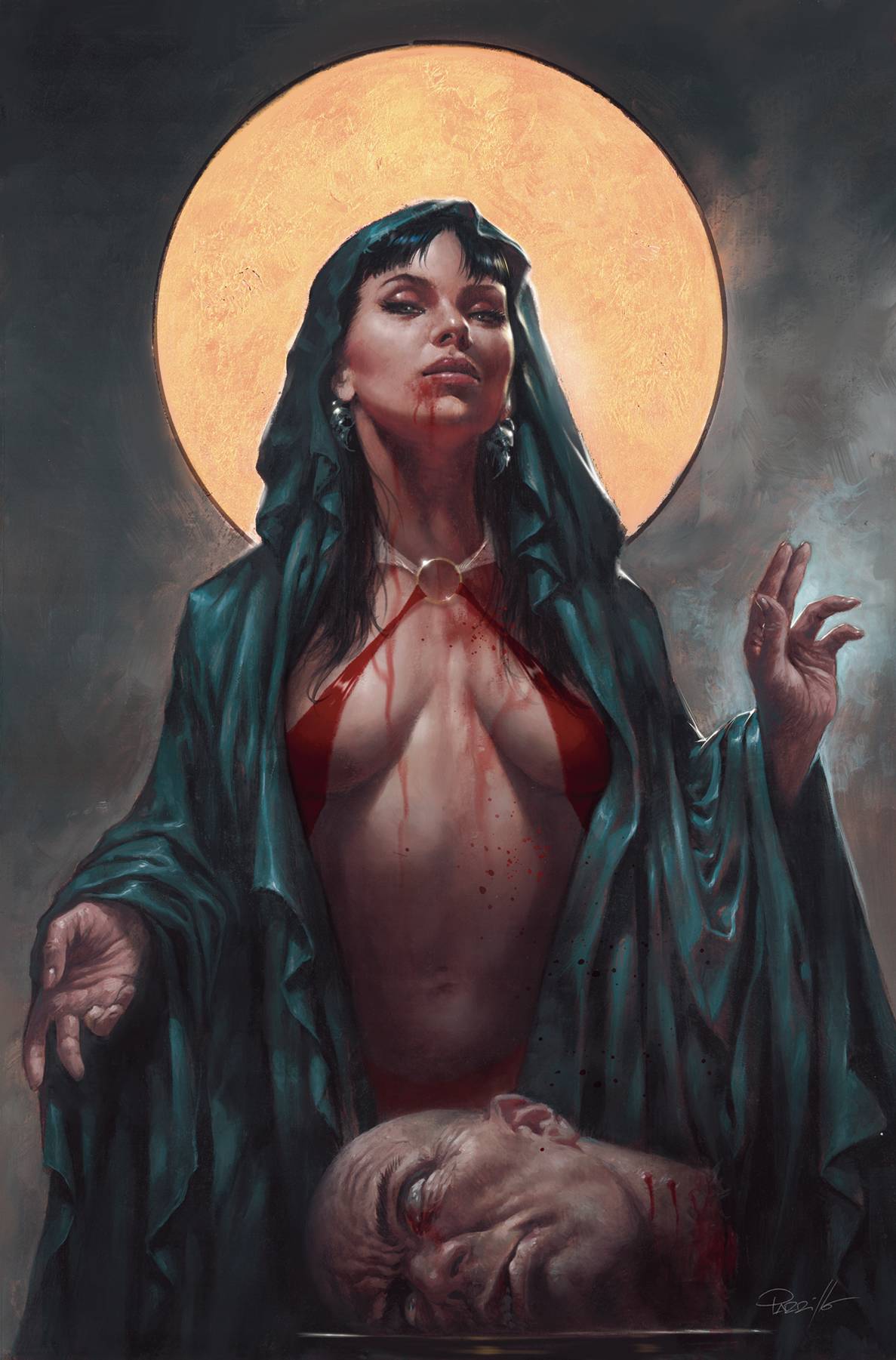 VAMPIRELLA #666 CVR P 1:60 INCV PARRILLO FOIL VIRGIN VAR