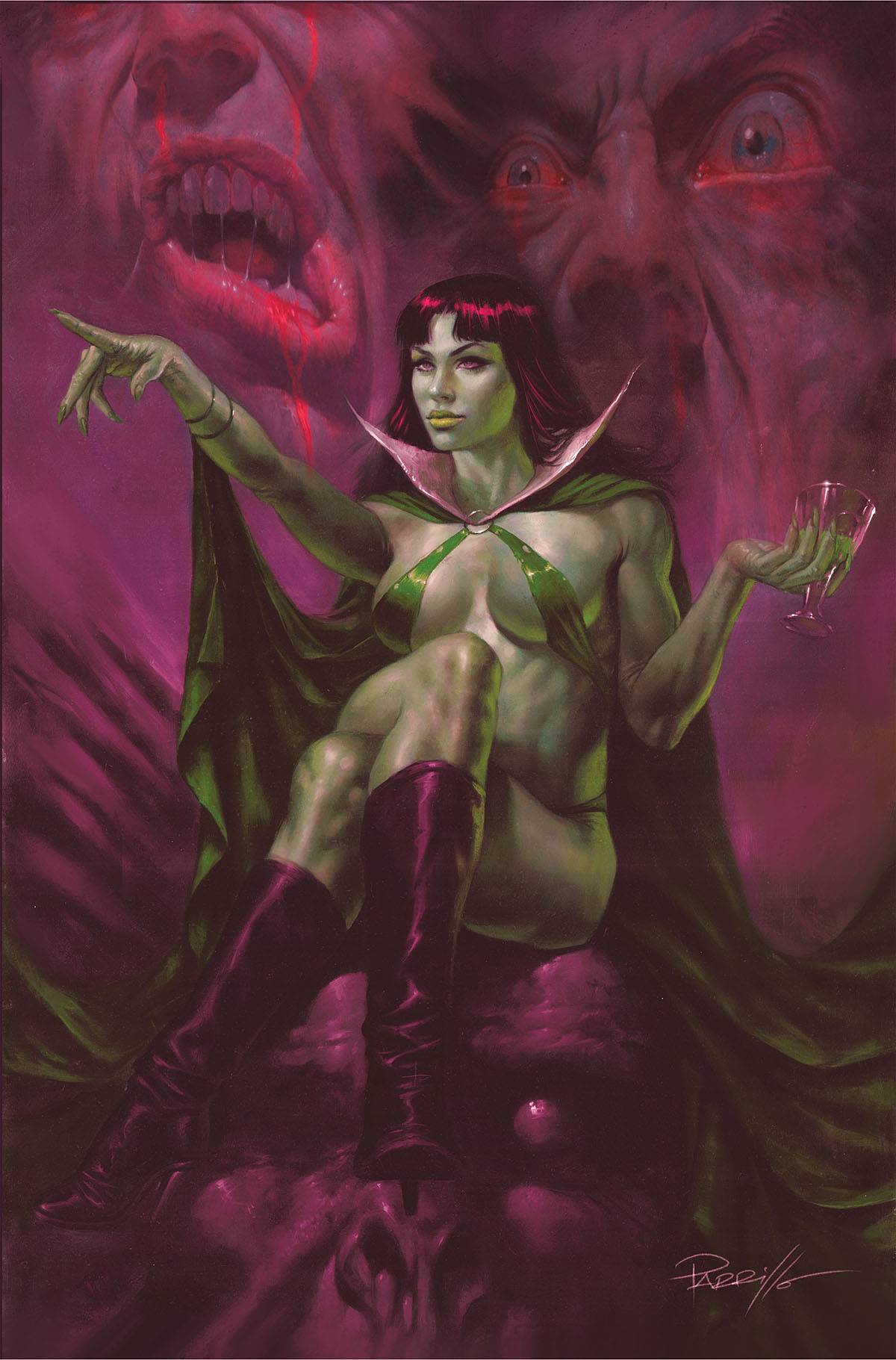 VAMPIRELLA #668 CVR H 1:10 INCV PARRILLO ULTRAVIOLET VIRGIN