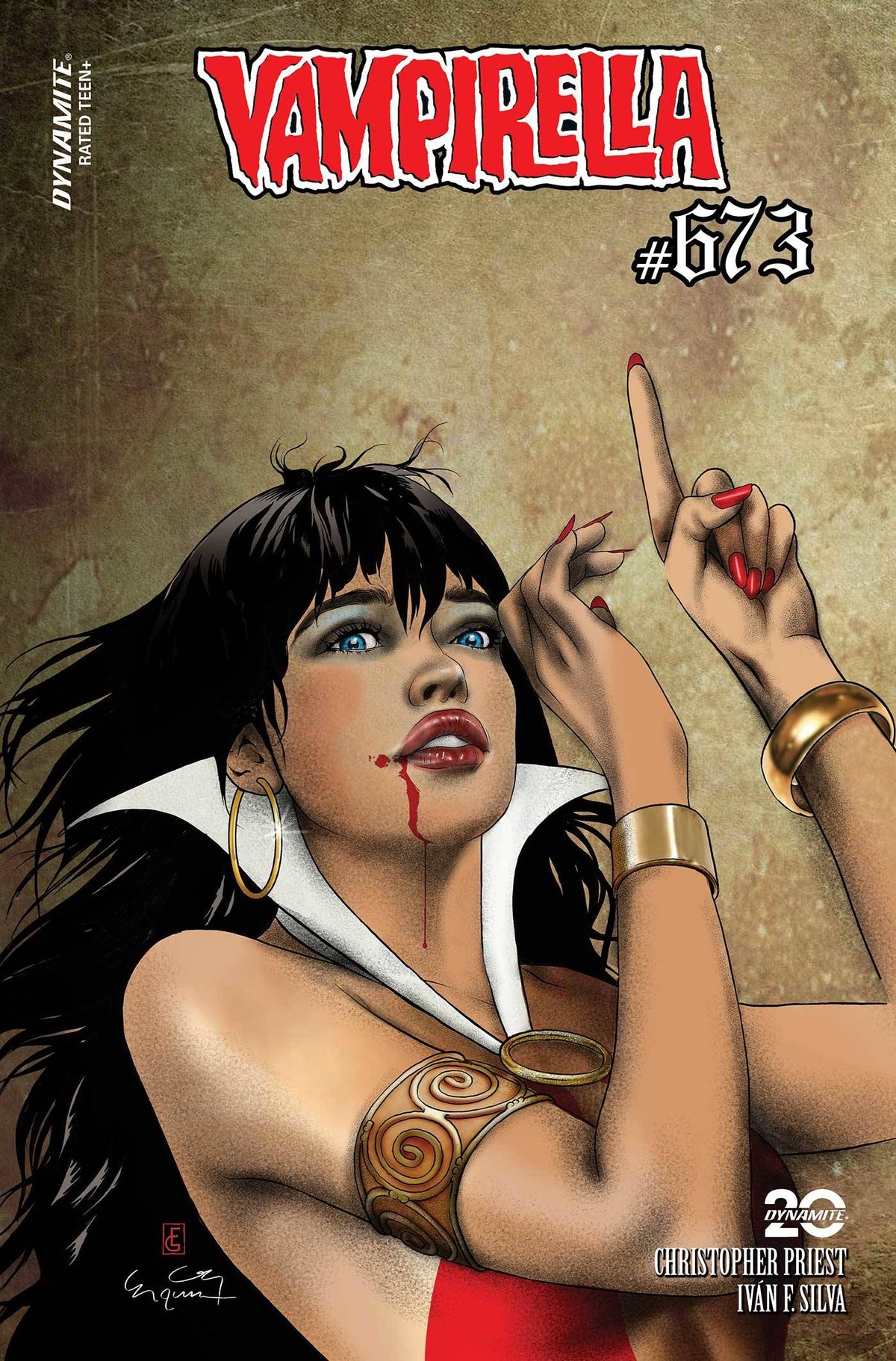 Dynamite Comic Books > Incentives VAMPIRELLA #673 CVR F 1:7 INCV GUNDUZ ORIGINAL 72513034120473061 AUG240327