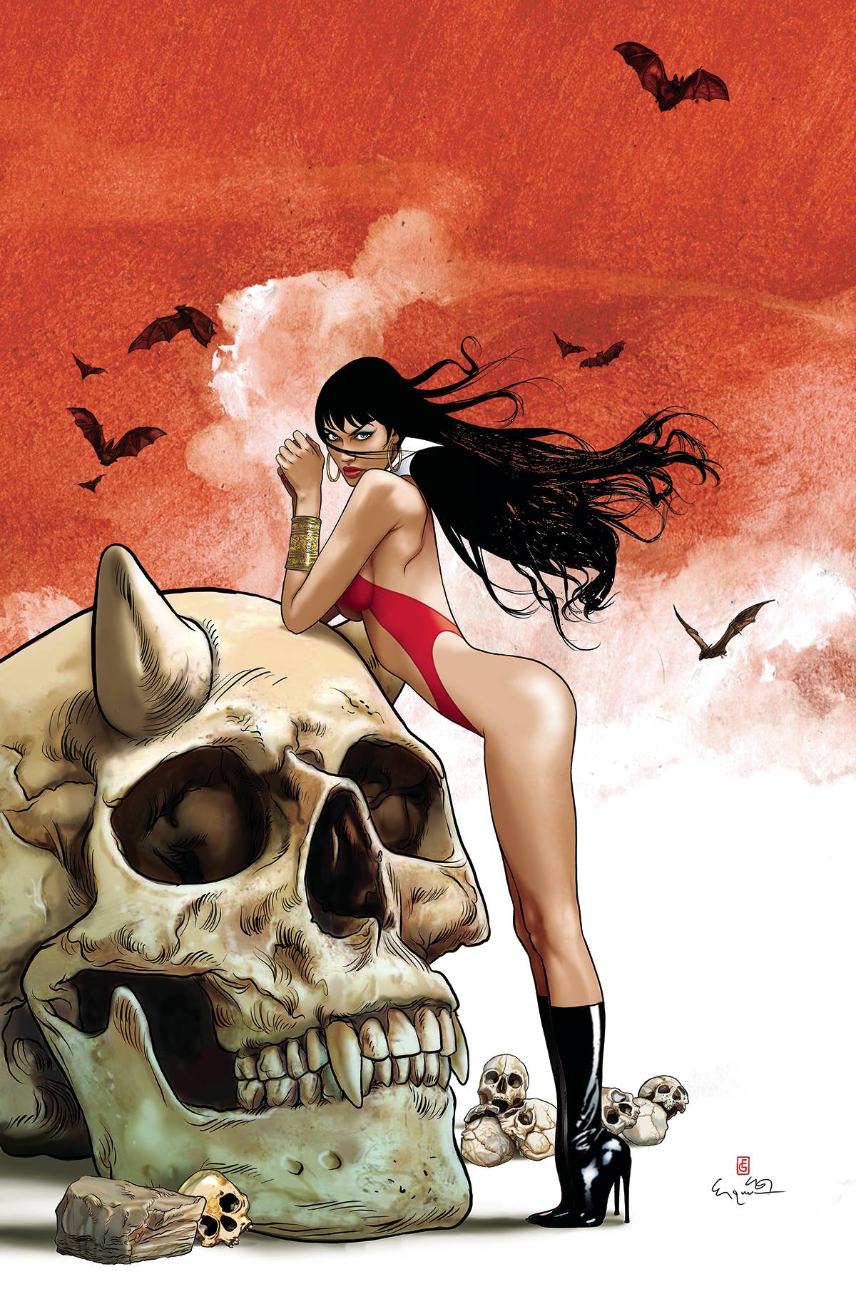 Dynamite Comic Books > Incentives VAMPIRELLA DEAD FLOWERS #3 CVR G 1:10 INCV GUNDUZ VIRGIN 72513033375903071 OCT230348