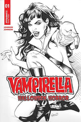Dynamite Comic Books > Incentives VAMPIRELLA HALLOWEEN HORROR #1 CVR Q INC 1:7 GREG LAND LINE ART FOC BONUS VAR 72513035912401171 0725DE1736