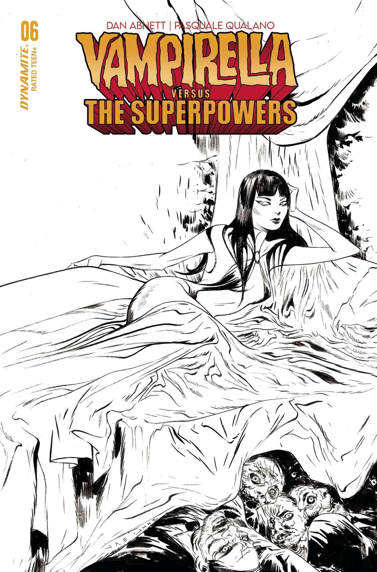 VAMPIRELLA VS SUPERPOWERS #6 CVR G 1:10 INCV VAR LEE LINE ART