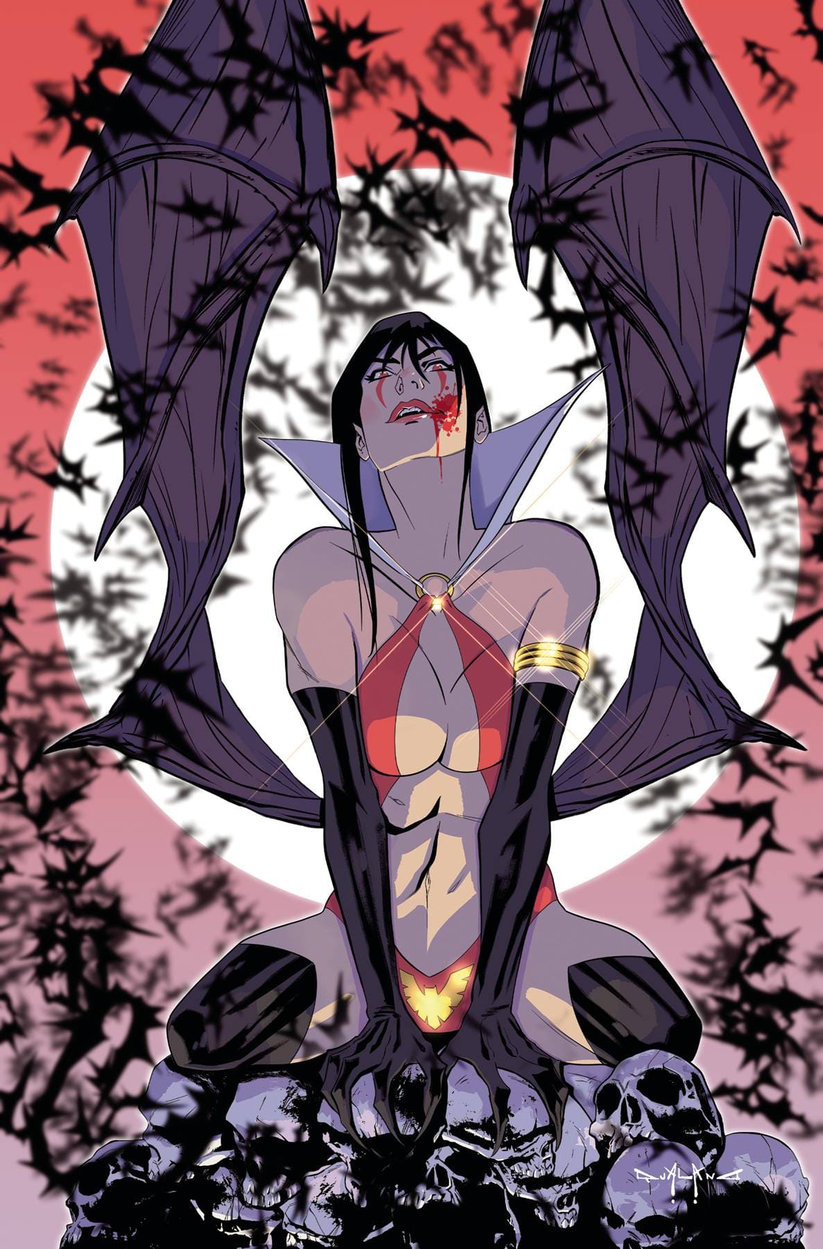 Dynamite Comic Books > Incentives VAMPIRELLA VS SUPERPOWERS #6 CVR L 1:7 INCV FOC QUALANO VIRGIN 72513033021506121 OCT238377