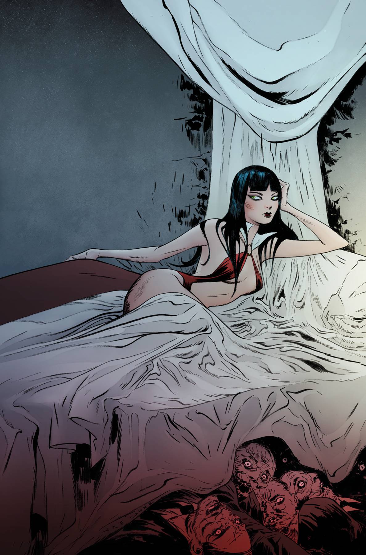 Dynamite Comic Books > Incentives VAMPIRELLA VS SUPERPOWERS #6 CVR M 1:7 FOC INCV LEE VIRGIN 72513033021506131 OCT238378