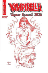 Dynamite Comic Books > Incentives VAMPIRELLA WINTER SPECIAL 2026 #1 1:7 INCV CVR J JOSEPH MICHAEL LINSNER FIERY RED LINE ART VAR 72513036256801101 PRH-72513036256801101
