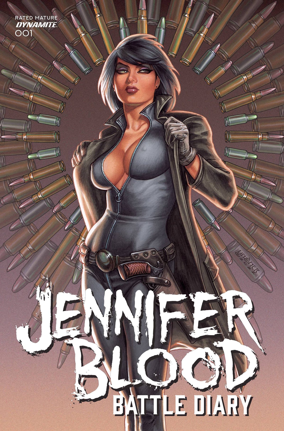 Dynamite Comic Books JENNIFER BLOOD BATTLE DIARY #1 CVR A LINSNER (MR) 72513033810501011 OCT230247