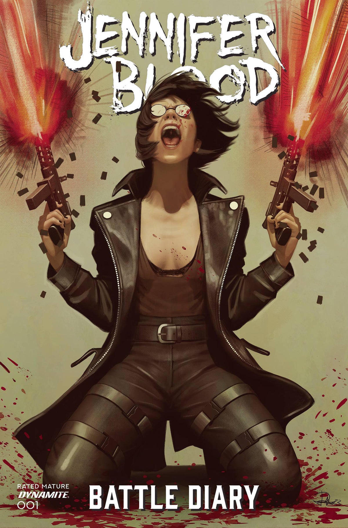 Dynamite Comic Books JENNIFER BLOOD BATTLE DIARY #1 CVR C PUEBLA (MR) 72513033810501031 OCT230249