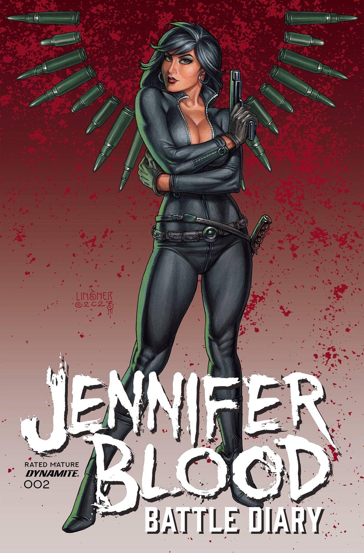 Dynamite Comic Books JENNIFER BLOOD BATTLE DIARY #2 CVR A LINSNER (MR) 72513033810502011 NOV230178